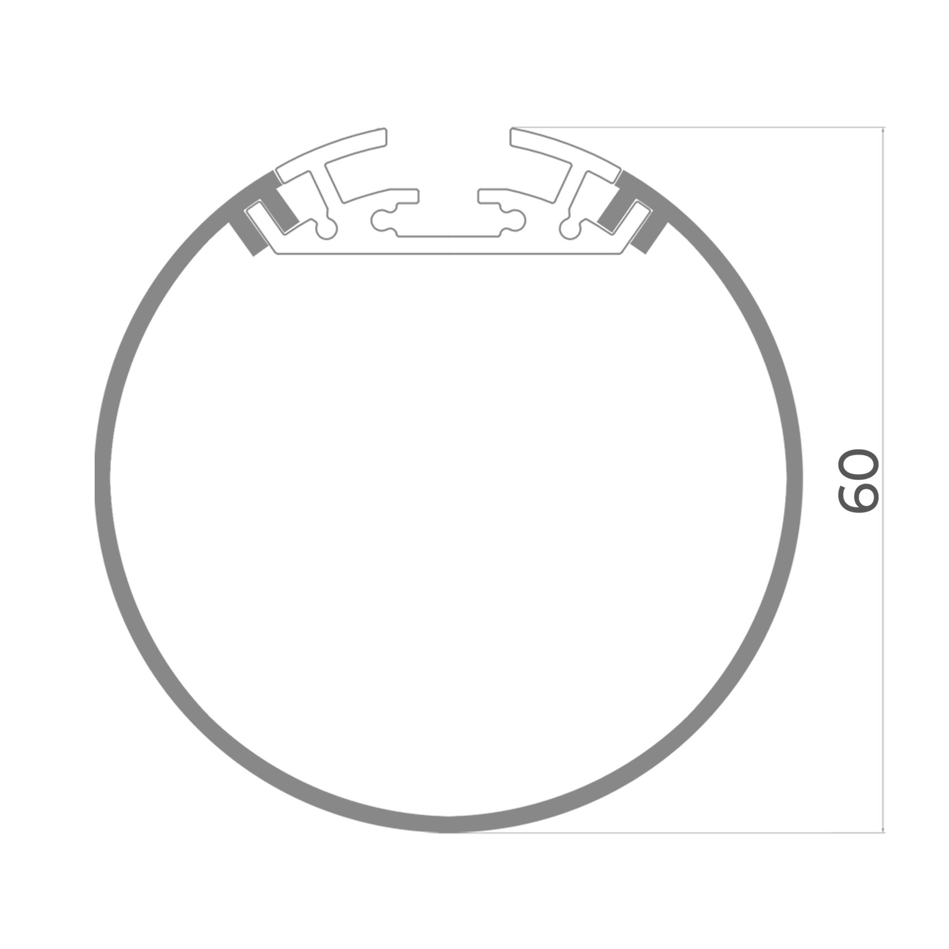 Линейный светодиодный светильник LC 23-ROLL-60 (1,5)