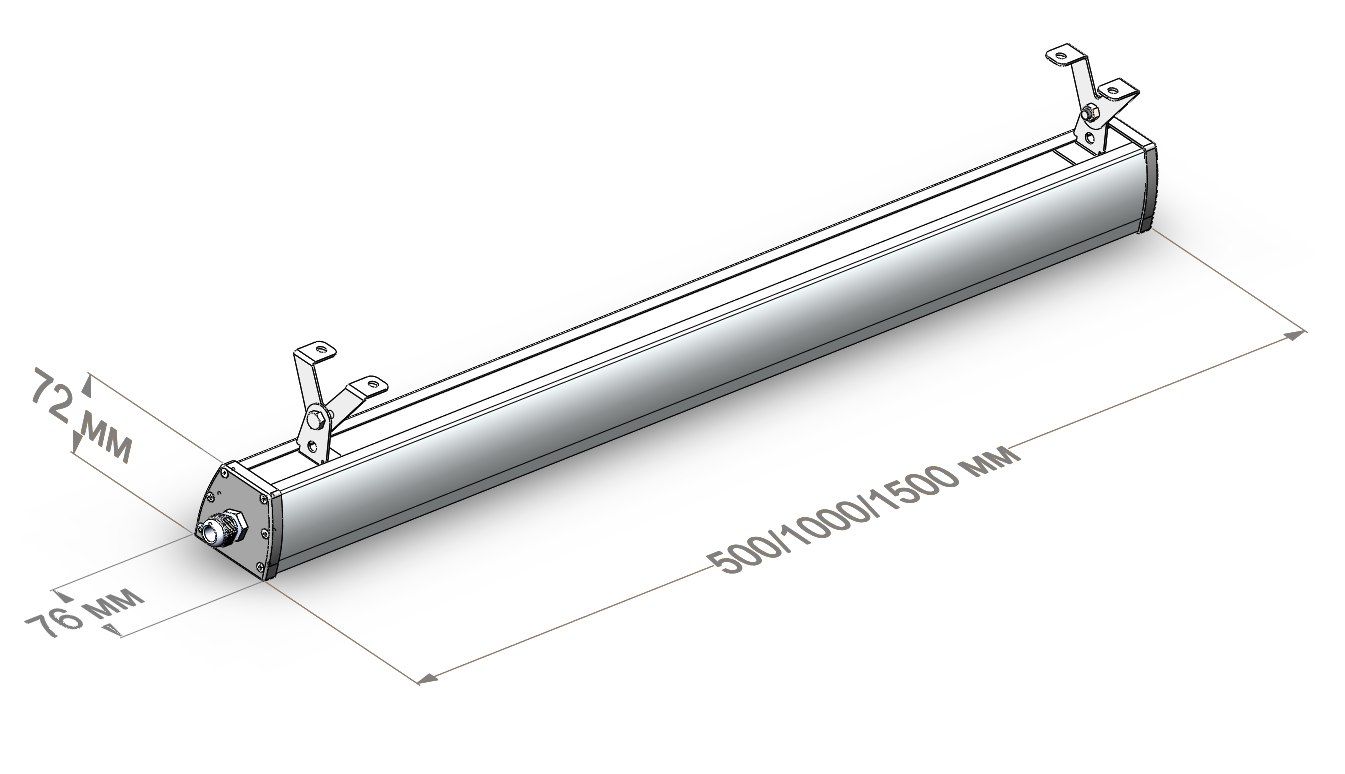 Общественный светодиодный светильник LC 25-PROM LINE OP 3000K